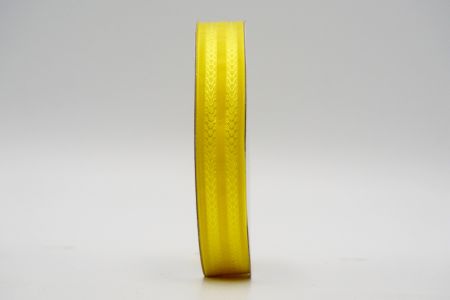 Жовта стрічка з двома рядами "V" дизайну_K1753-A12